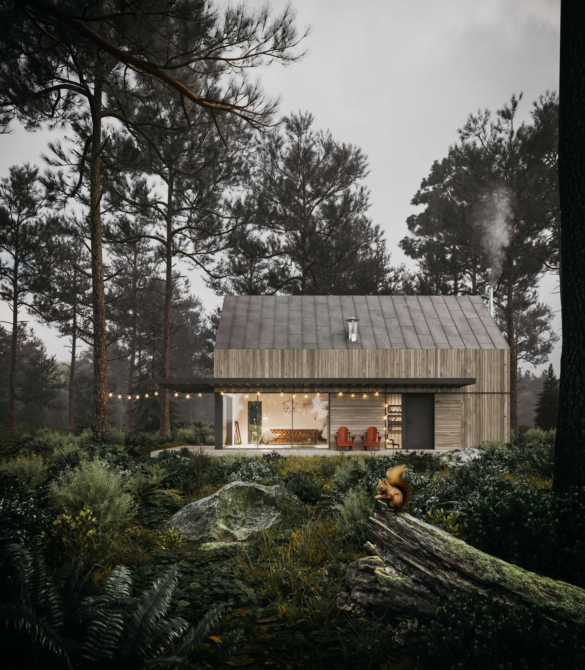 Forest house in Smolec